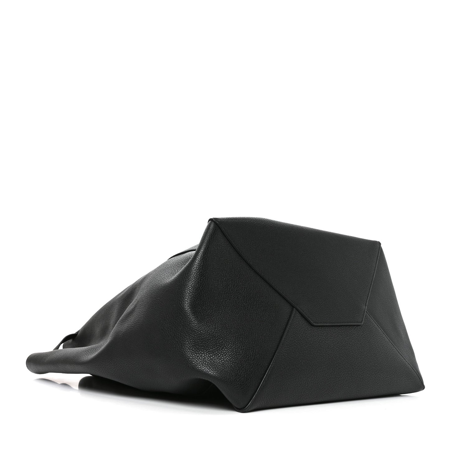 Soft Grained Calfskin Medium Belt Cabas Phantom Black