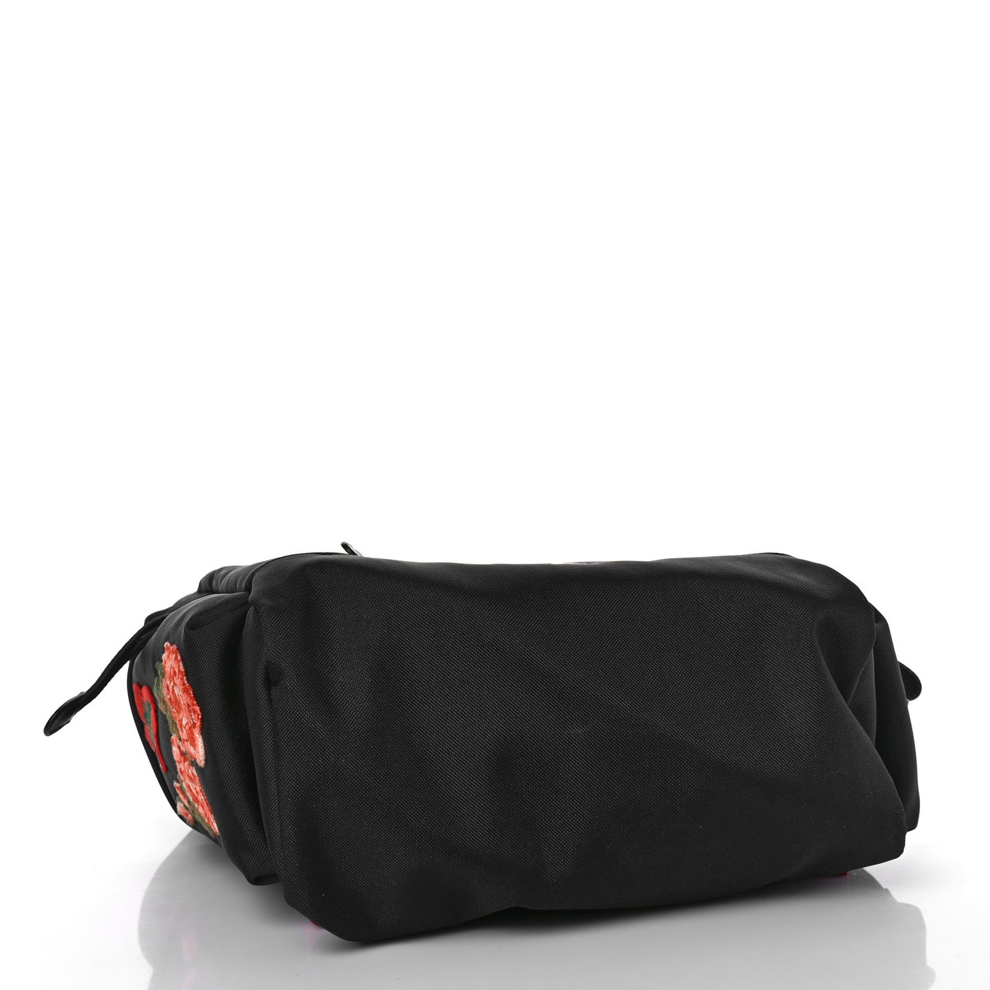 Techno Canvas Web L'Aveugle Par Amour Embroidered Double Buckle Backpack Black
