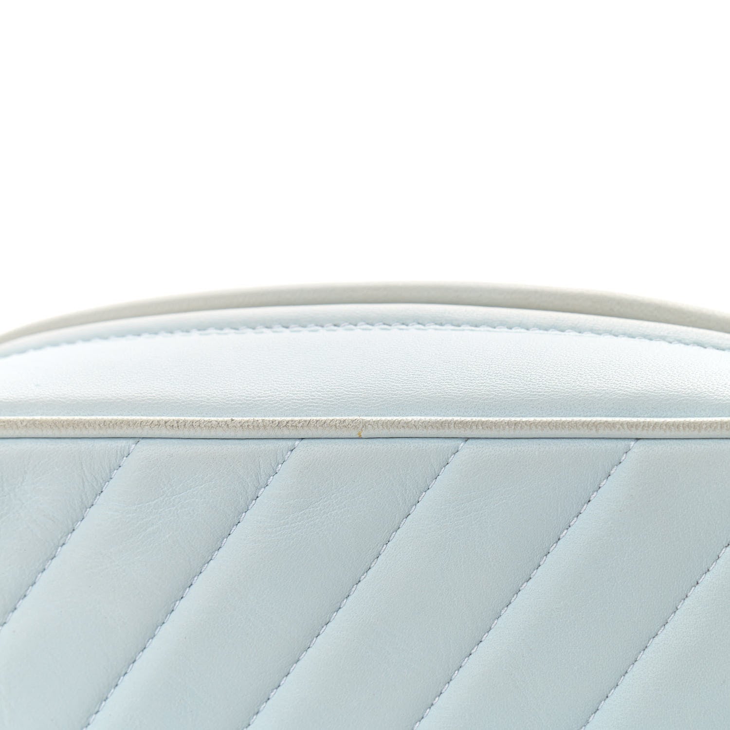 Chanel Lambskin Quilted CC Tassel Camera Case Light Blue 12 of 13