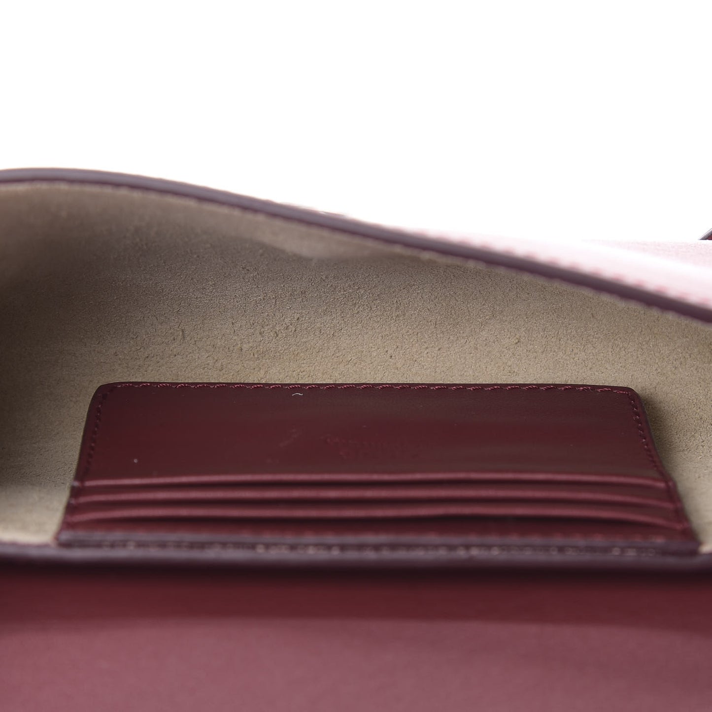 Suede Calfskin Mini Faye Shoulder Bag Plum Purple