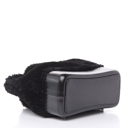 Chanel Shearling Small Gabrielle Backpack Black 4 of 10