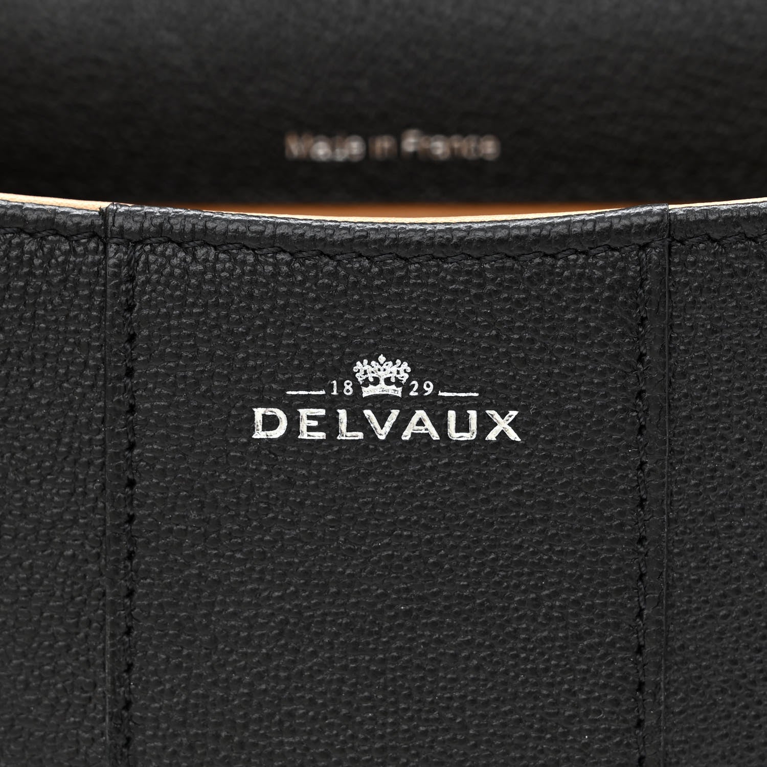 Delvaux Grained Rodeo Calfskin Mini Brillant Camaieux Satchel Black 7 of 11