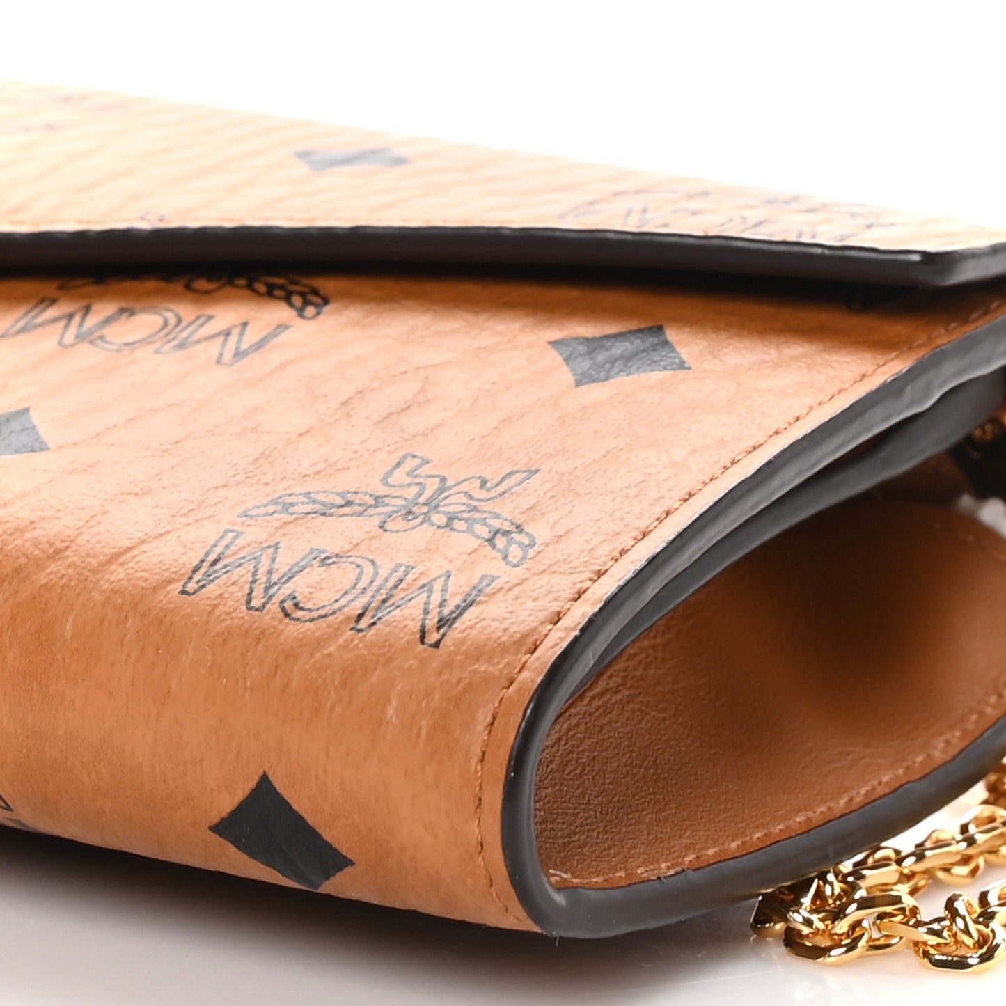 Visetos Large Patricia Chain Wallet Cognac