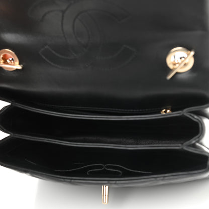Chanel Lambskin Quilted Small Trendy CC Dual Handle Flap Bag Black 5 of 11