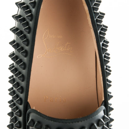 Christian Louboutin Mens Calfskin Spikes Roller Boat Flat 41 Black 8 of 9