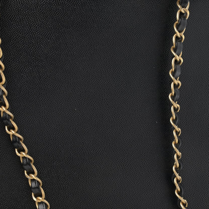 Chanel Caviar Small Studded Deauville Tote Black 11 of 13