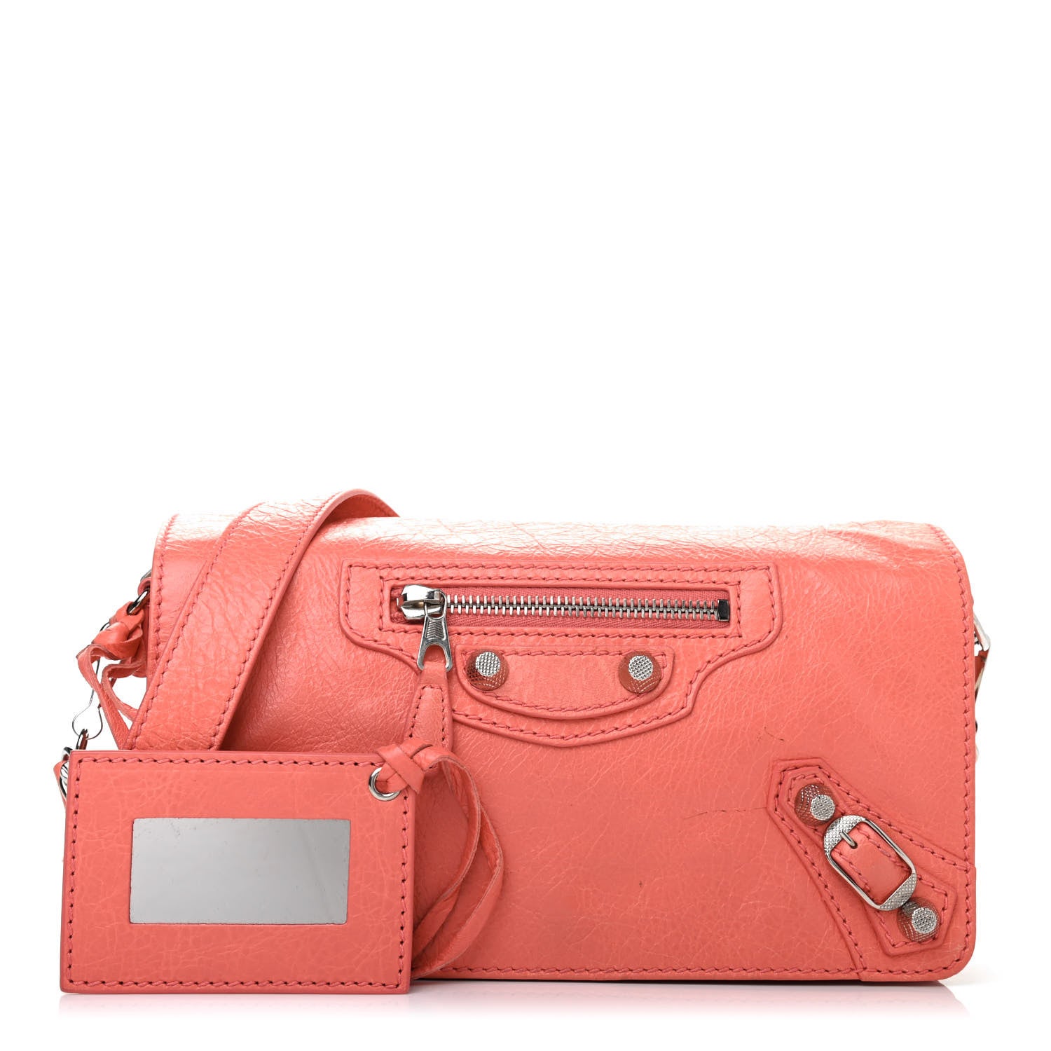 Balenciaga Agneau Classic Hardware Tool Kit Crossbody Rose Azalee 1 of 4