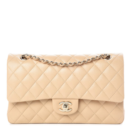 Chanel Caviar Quilted Medium Double Flap Beige Clair 1 of 9