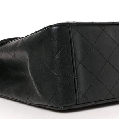 Chanel Lambskin Quilted XL Jumbo Single Flap Black 9 of 11
