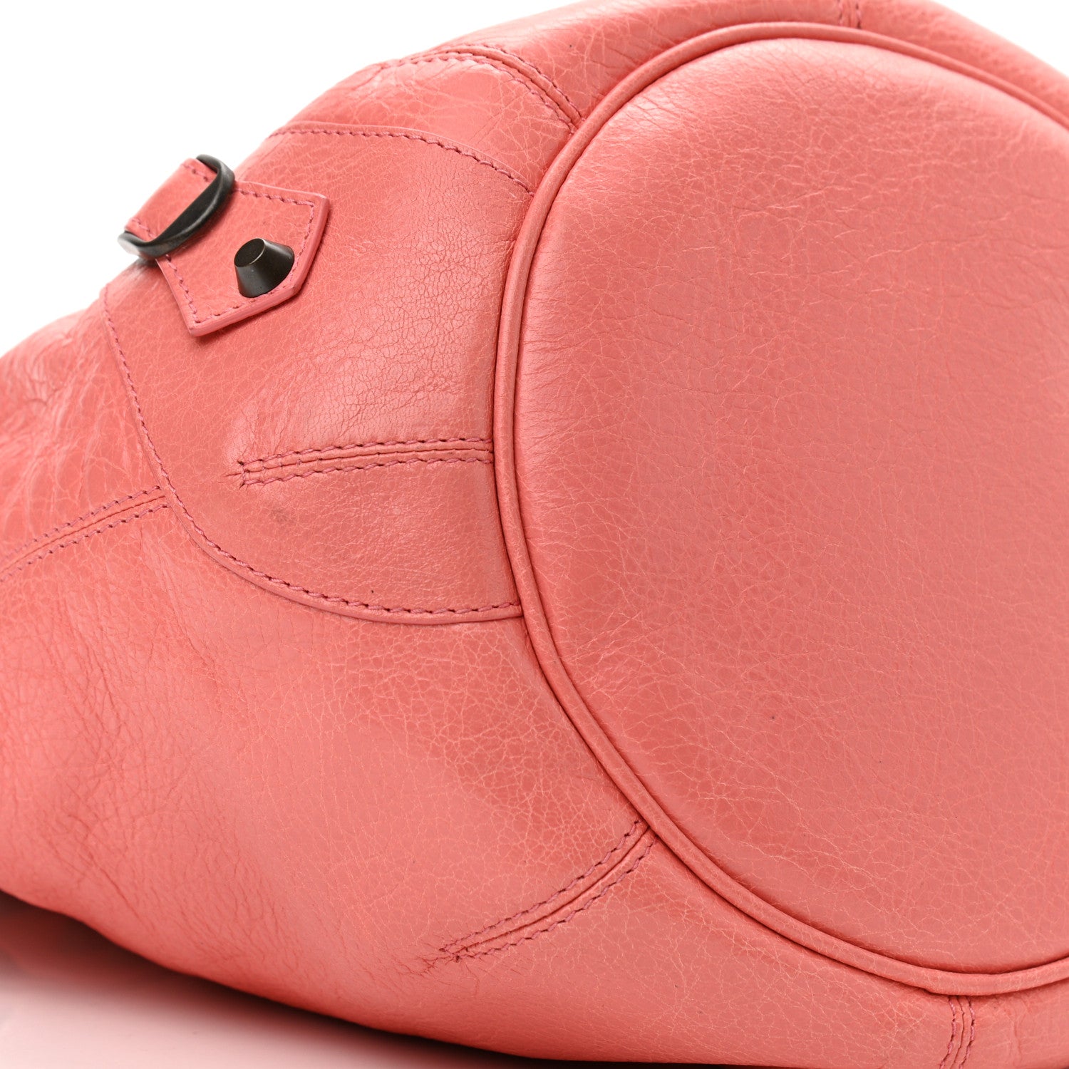 Balenciaga Agneau Classic Hardware Mini Pompon Rose Azalee 9 of 11