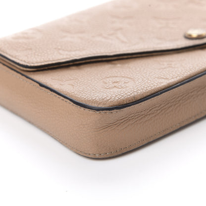 Louis Vuitton Empreinte Pochette Felicie Chain Wallet Papyrus 11 of 17