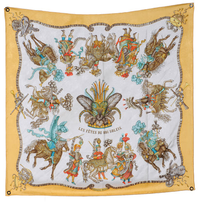 Hermes Silk Les Fetes du Roi Soleil Scarf 90 2 of 7