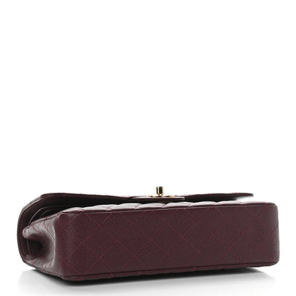 Chanel Caviar Quilted Medium Double Flap Burgundy 3 of 9