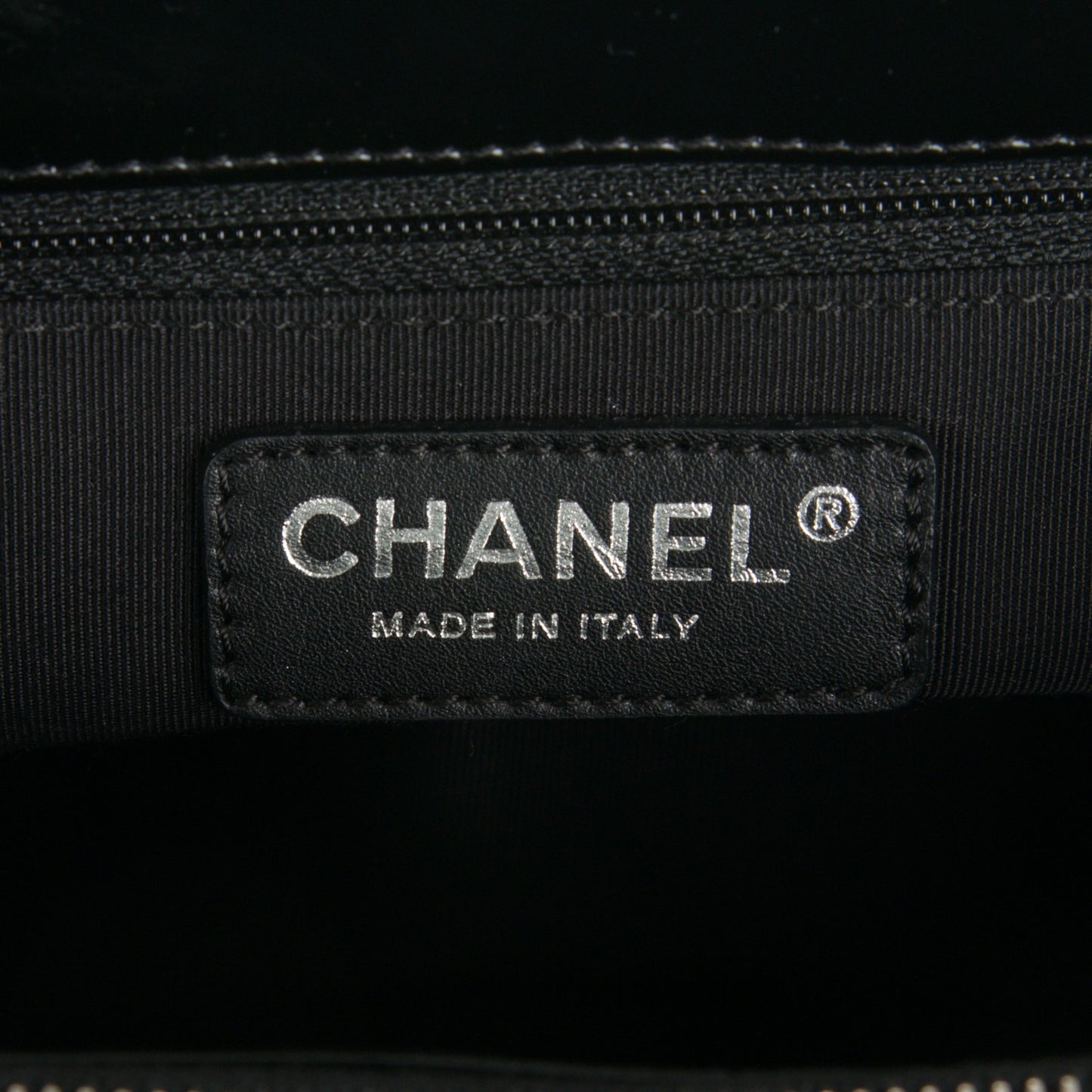 Patent Quilted Grand Shopping Tote GST Black