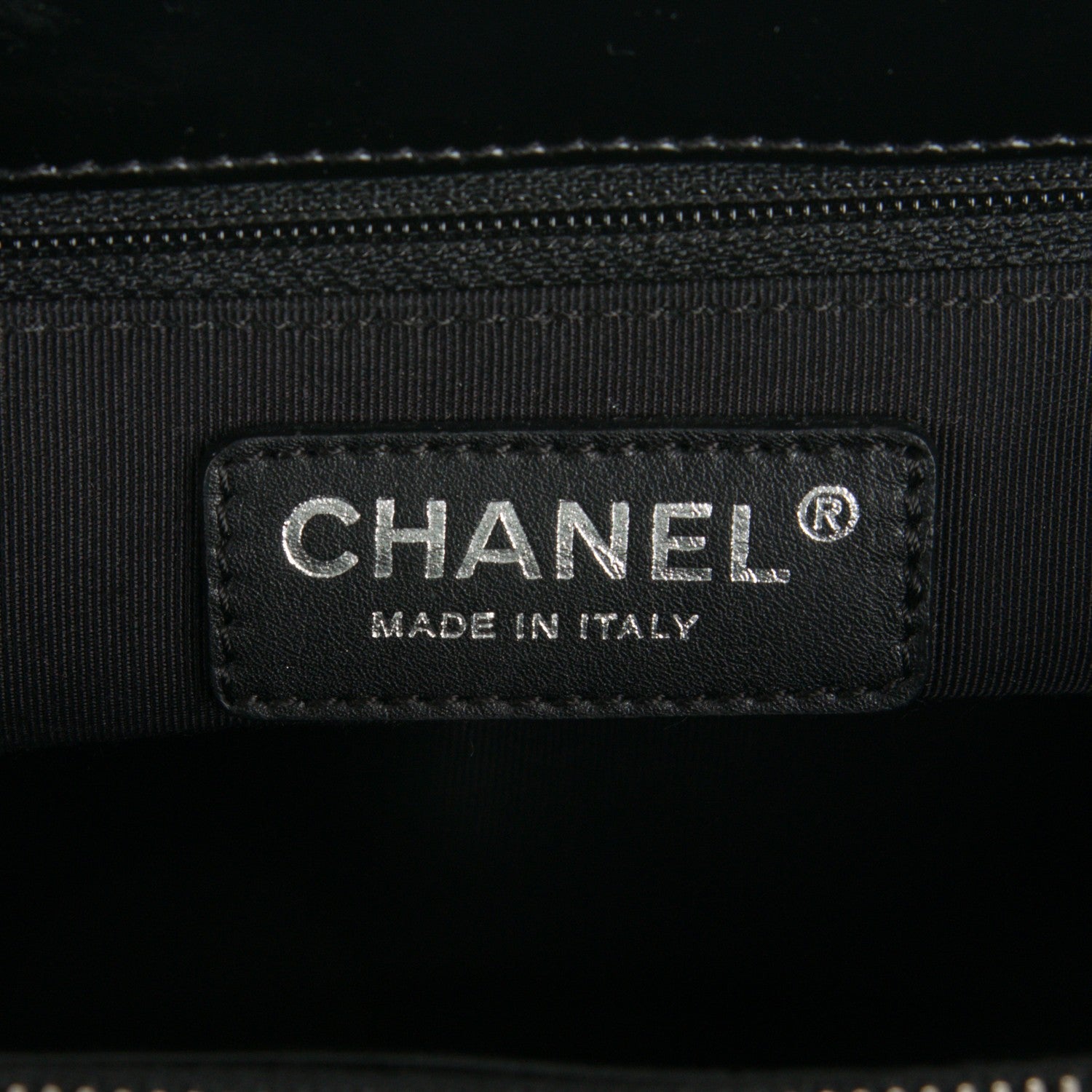 Chanel Patent Quilted Grand Shopping Tote GST Black 6 of 11