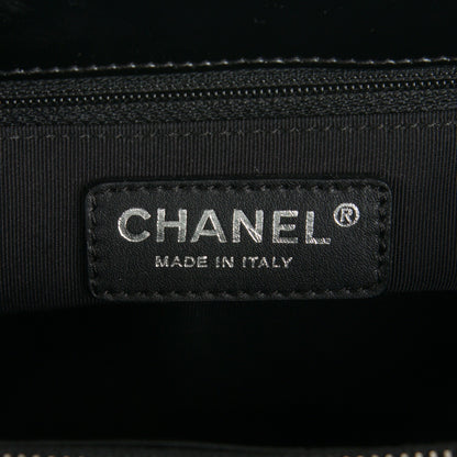 Chanel Patent Quilted Grand Shopping Tote GST Black 6 of 11