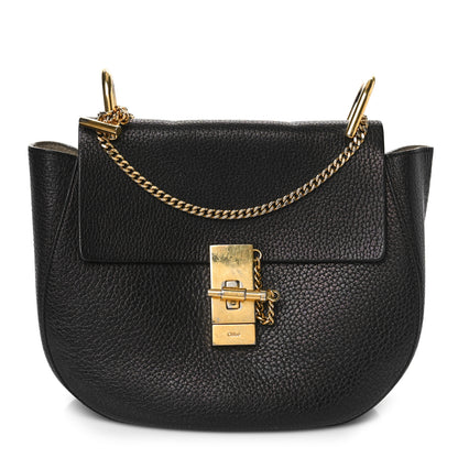 Chloe Grained Lambskin Mini Drew Shoulder Bag Black 1 of 11