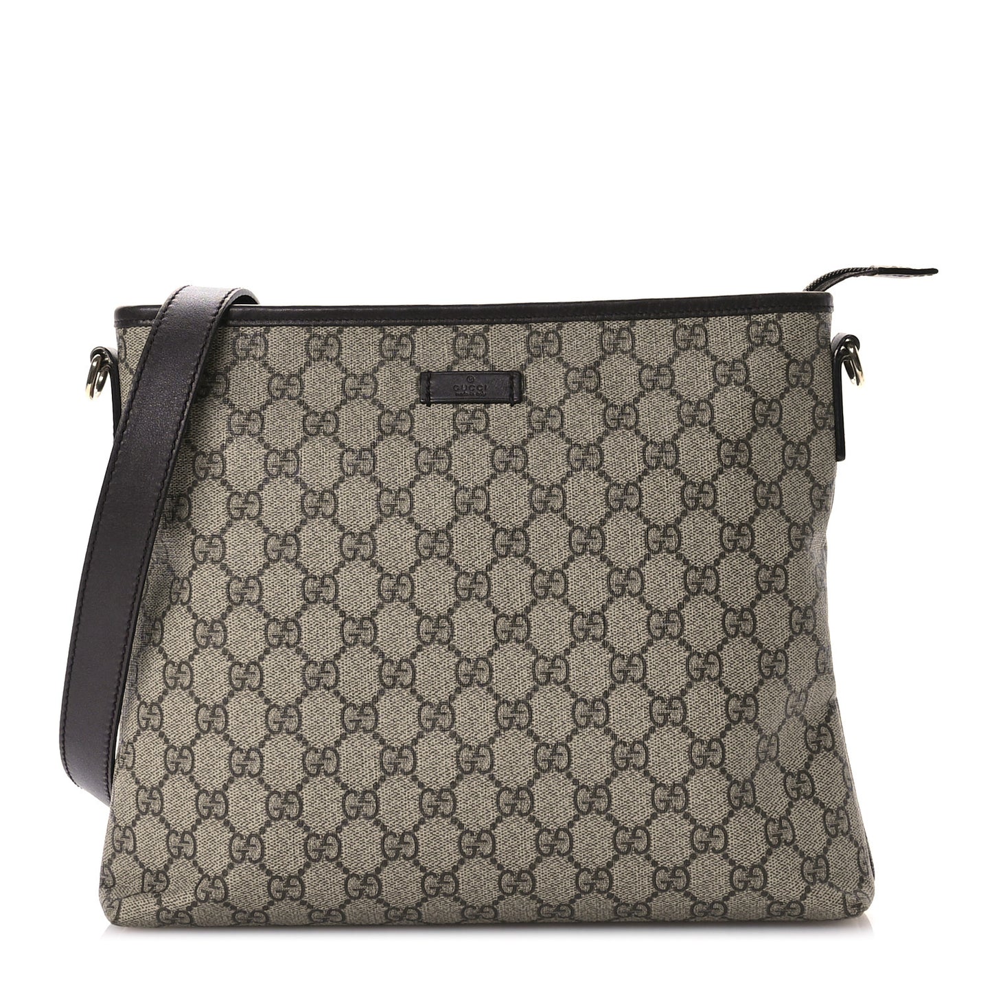 GG Plus Monogram Medium Flat Messenger Bag Dark Brown