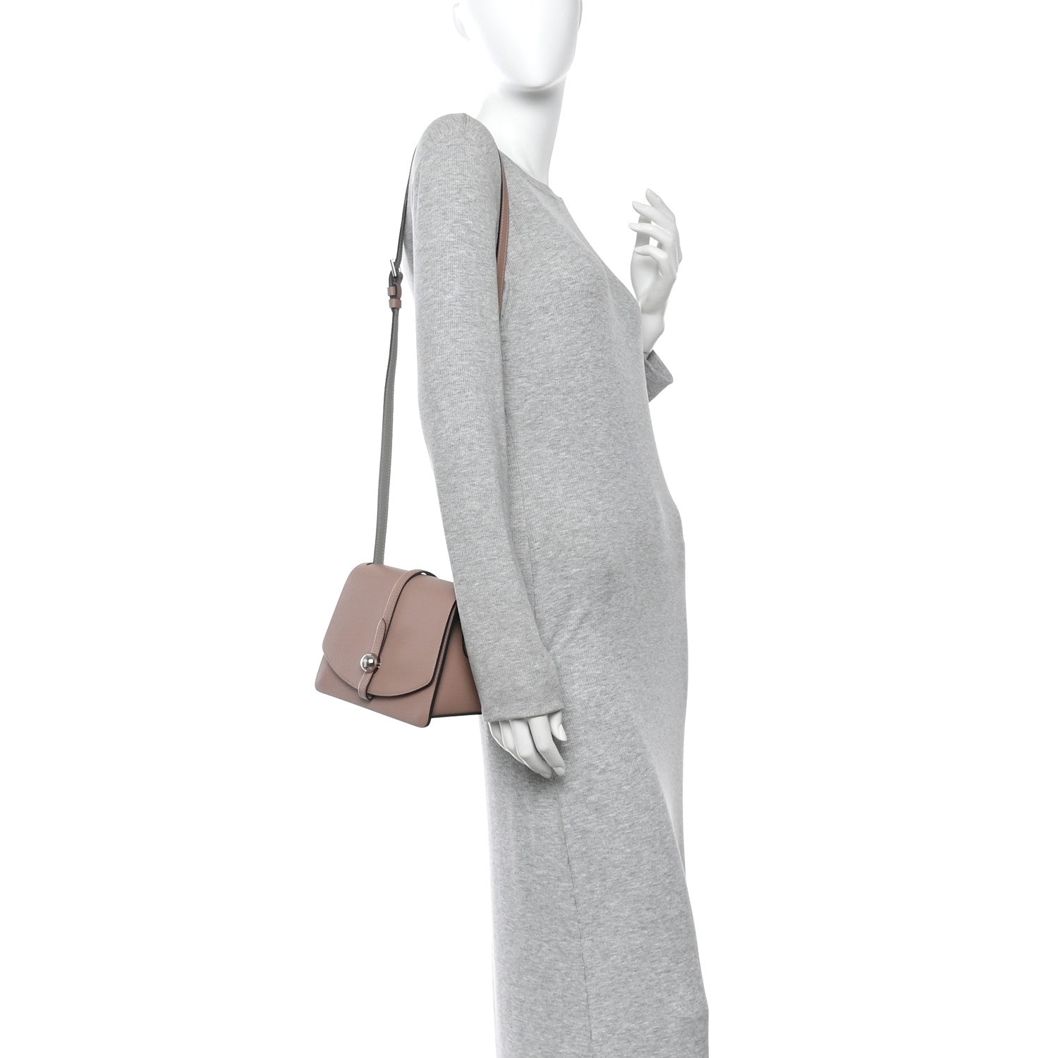 Moynat Carat Calfskin Madeleine Bag Deserts Rose 2 of 9