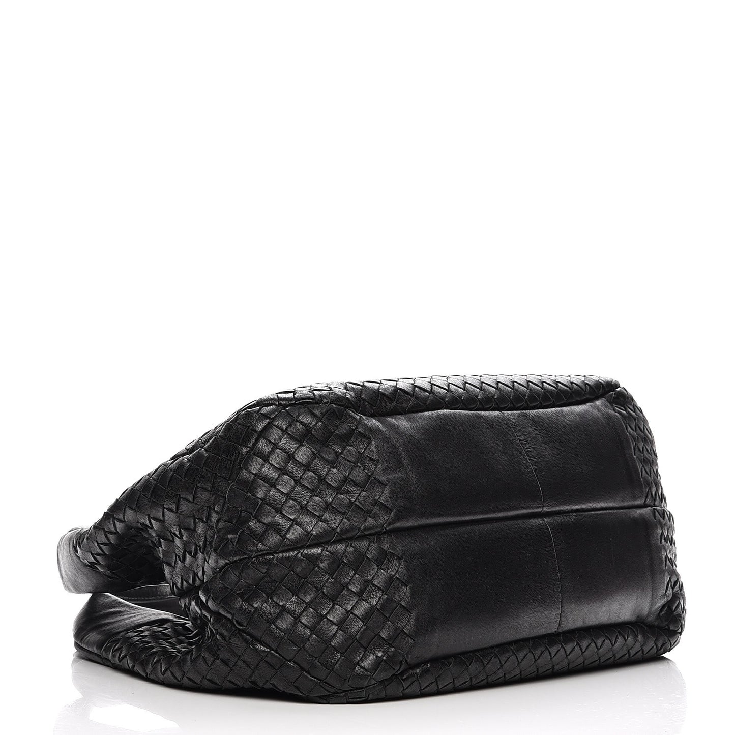 Nappa Intrecciato Medium Campana Nero Black