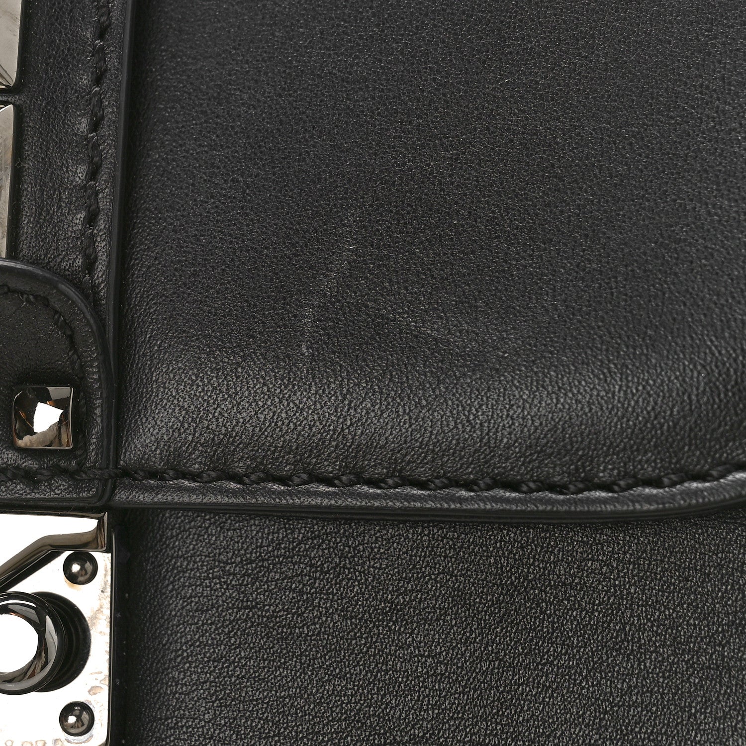 Valentino Garavani Vitello Small Glam Lock Rockstud Flap Black 9 of 11