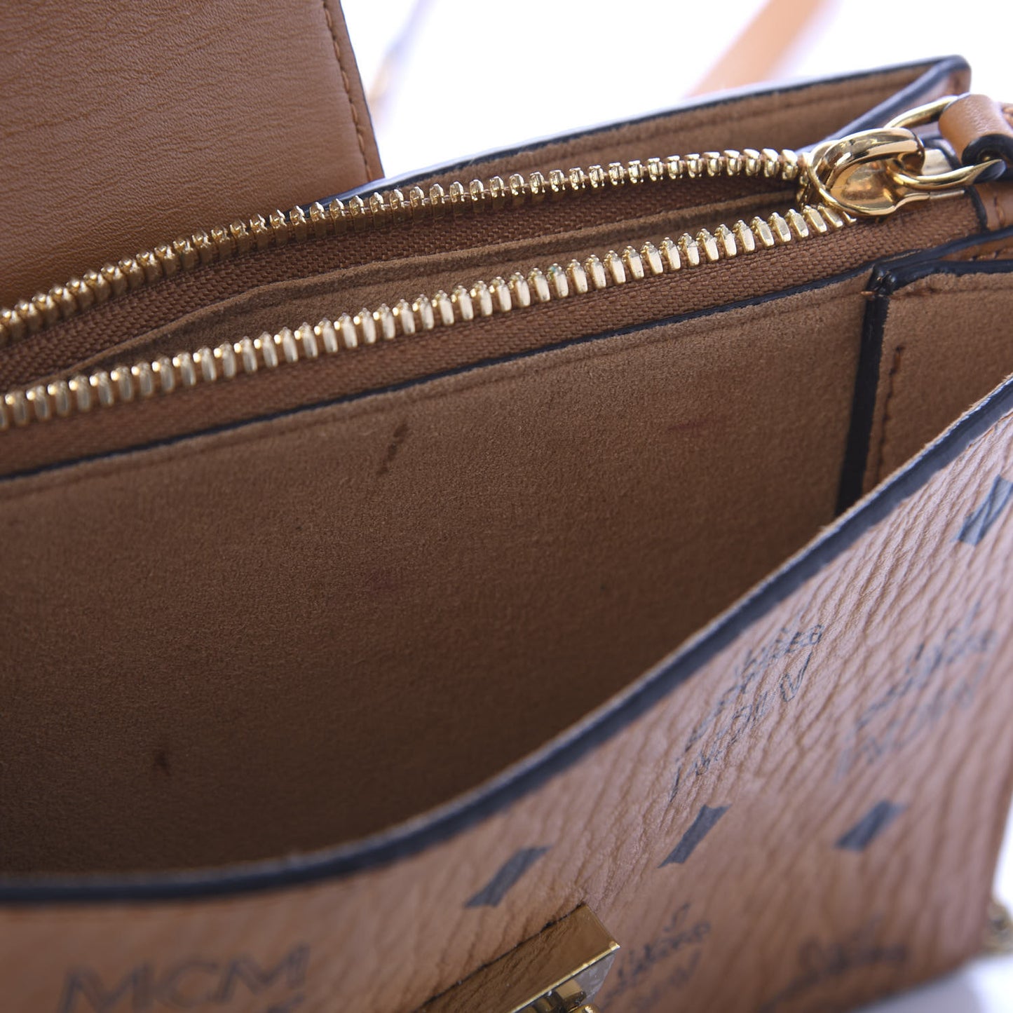 Visetos Small Crossbody Bag Cognac