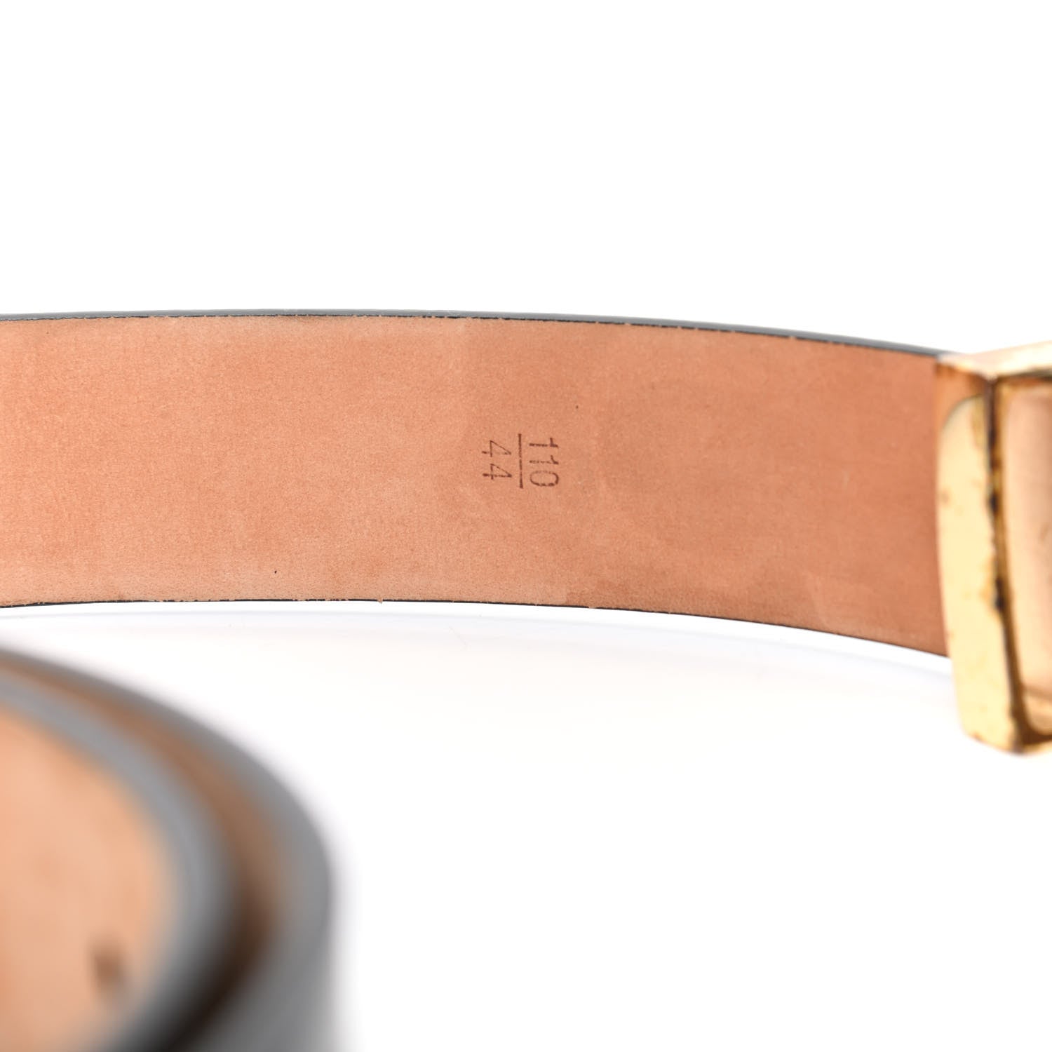Louis Vuitton Calfskin 25mm LV Initiales Belt 110 44 Black 4 of 7