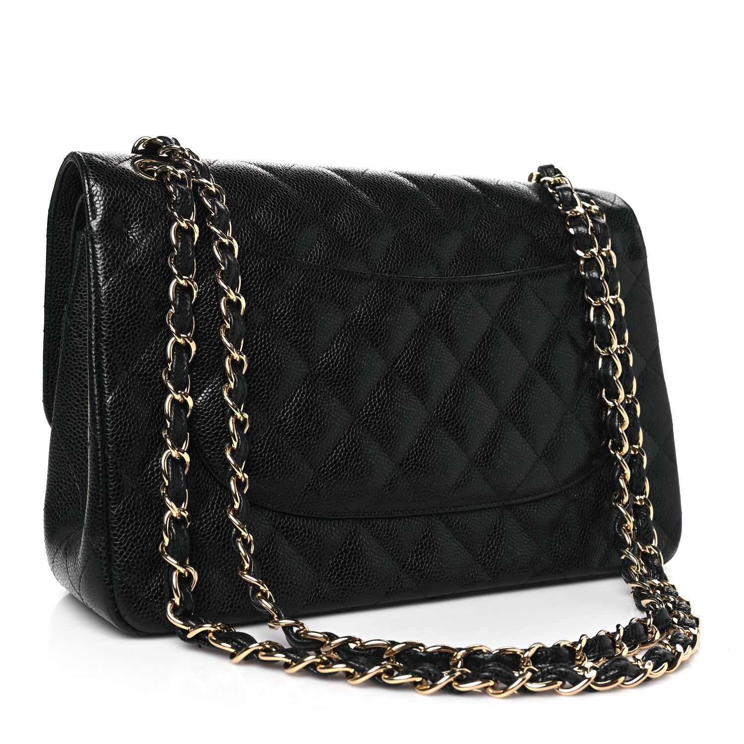 Chanel Caviar Quilted Jumbo Double Flap Black 3 of 15
