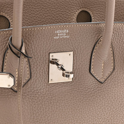 Hermes Taurillon Clemence Birkin 30 Gris Tourterelle 6 of 10