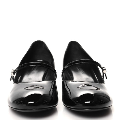 Louis Vuitton LOUIS VUITTON Patent Uniformes Silhouette 40mm Pumps 38.5 Black 2 of 8