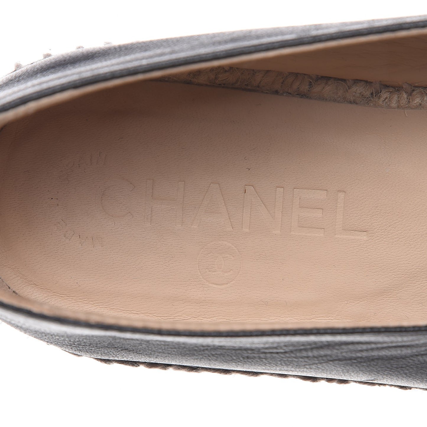 Lambskin CC Espadrilles 38 Black