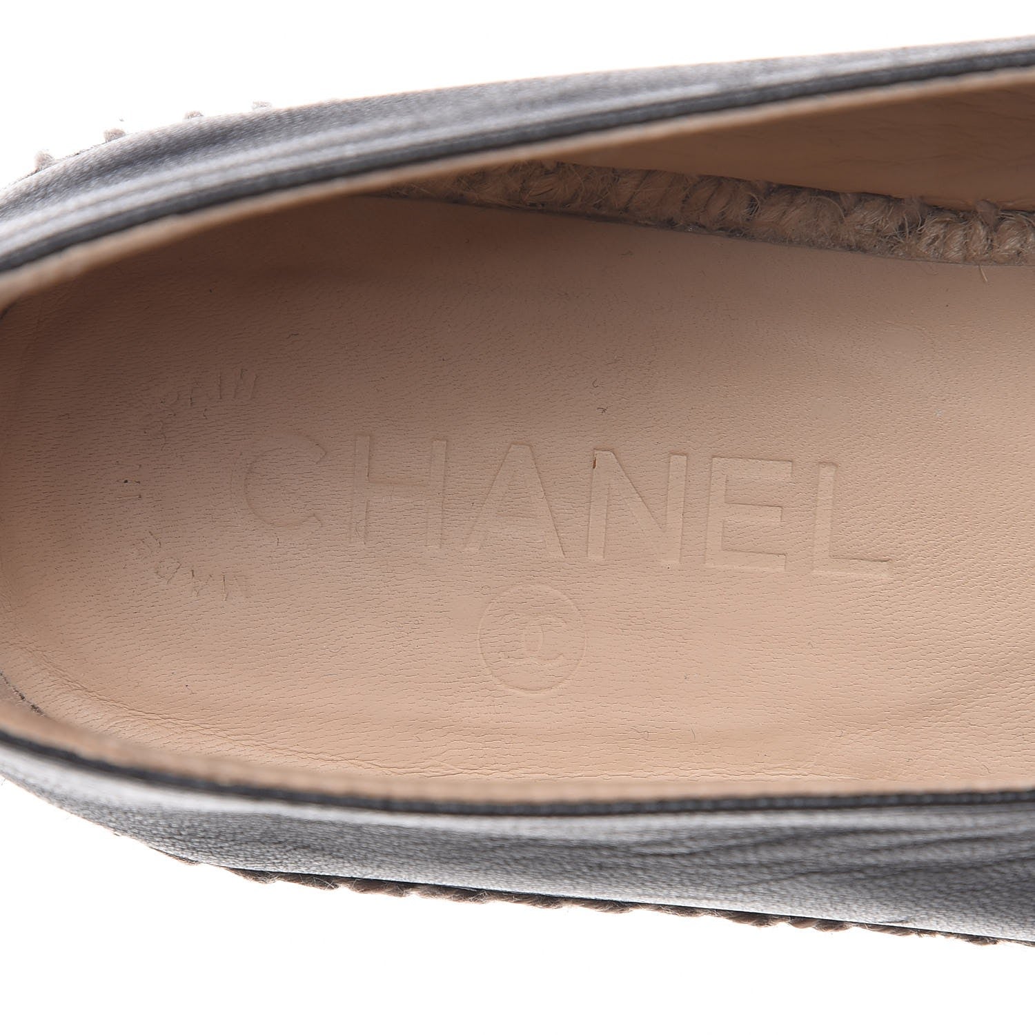 Chanel Lambskin CC Espadrilles 38 Black 11 of 13