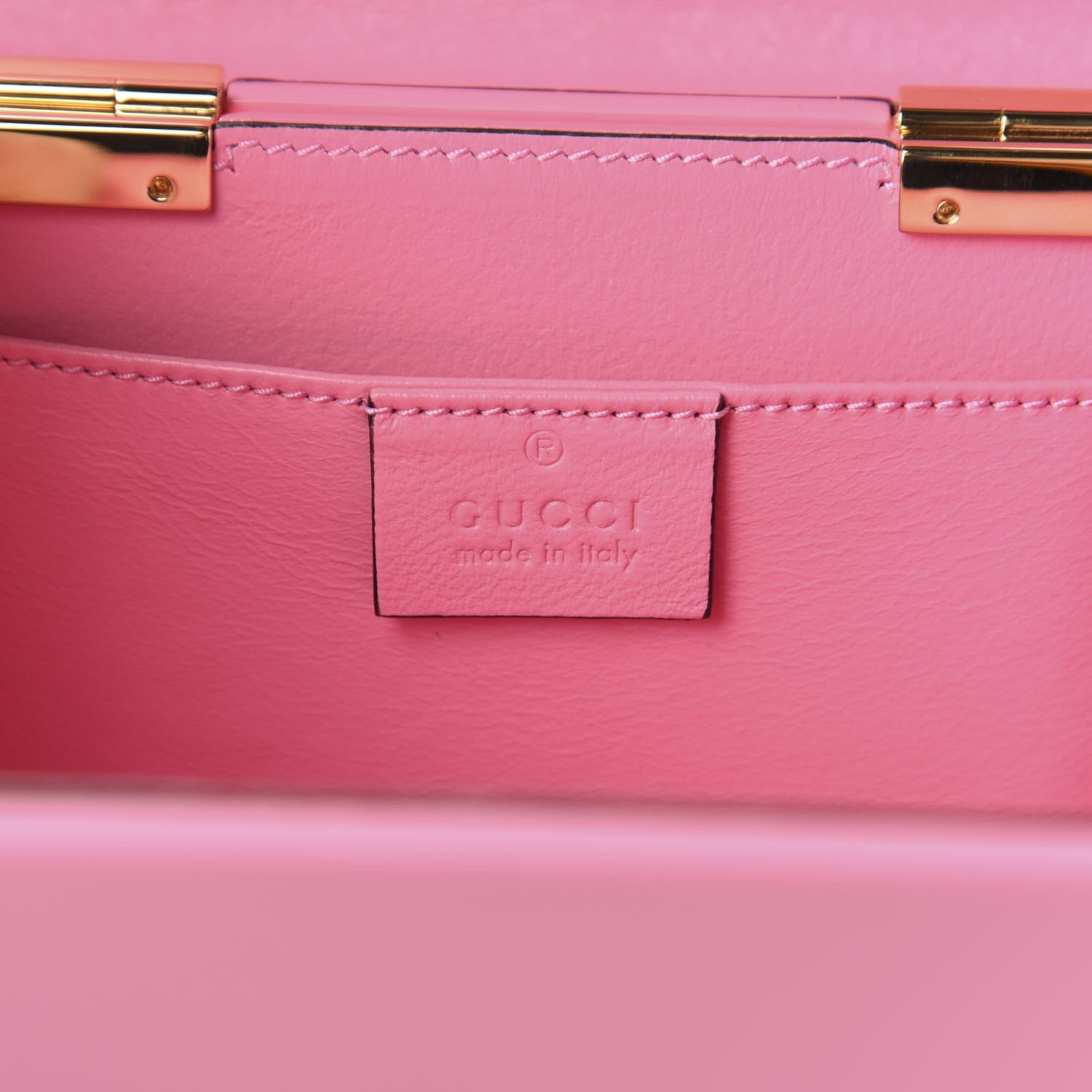 Gucci Plexiglass Mini Sylvie 1969 Top Handle Bag Pink 8 of 10