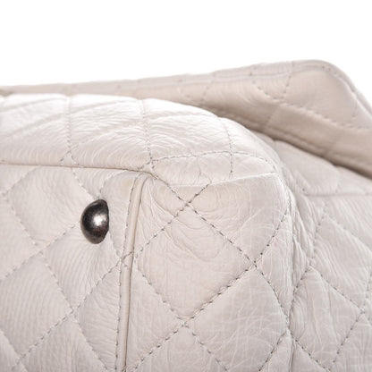 Chanel Calfskin Quilted XXL Travel Flap Bag White 9 of 12