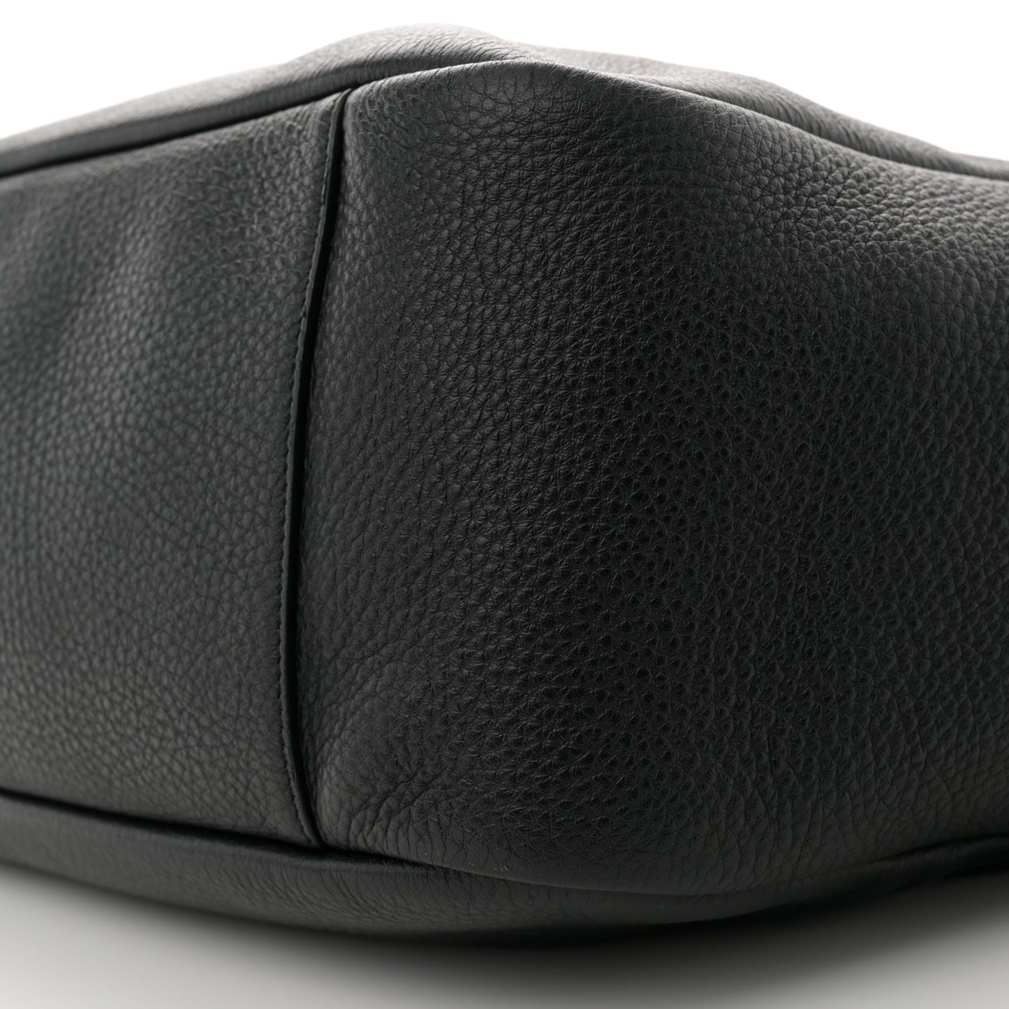 Grained Deerskin Bea Tote Black