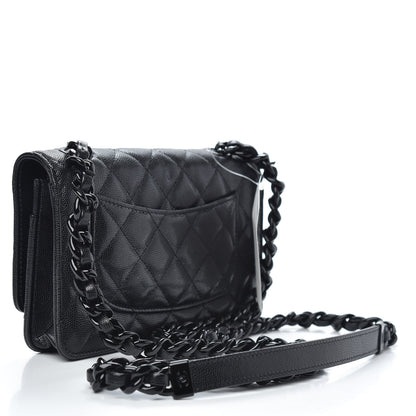 Chanel Caviar Quilted My Everything Wallet On Chain WOC Black 3 of 13