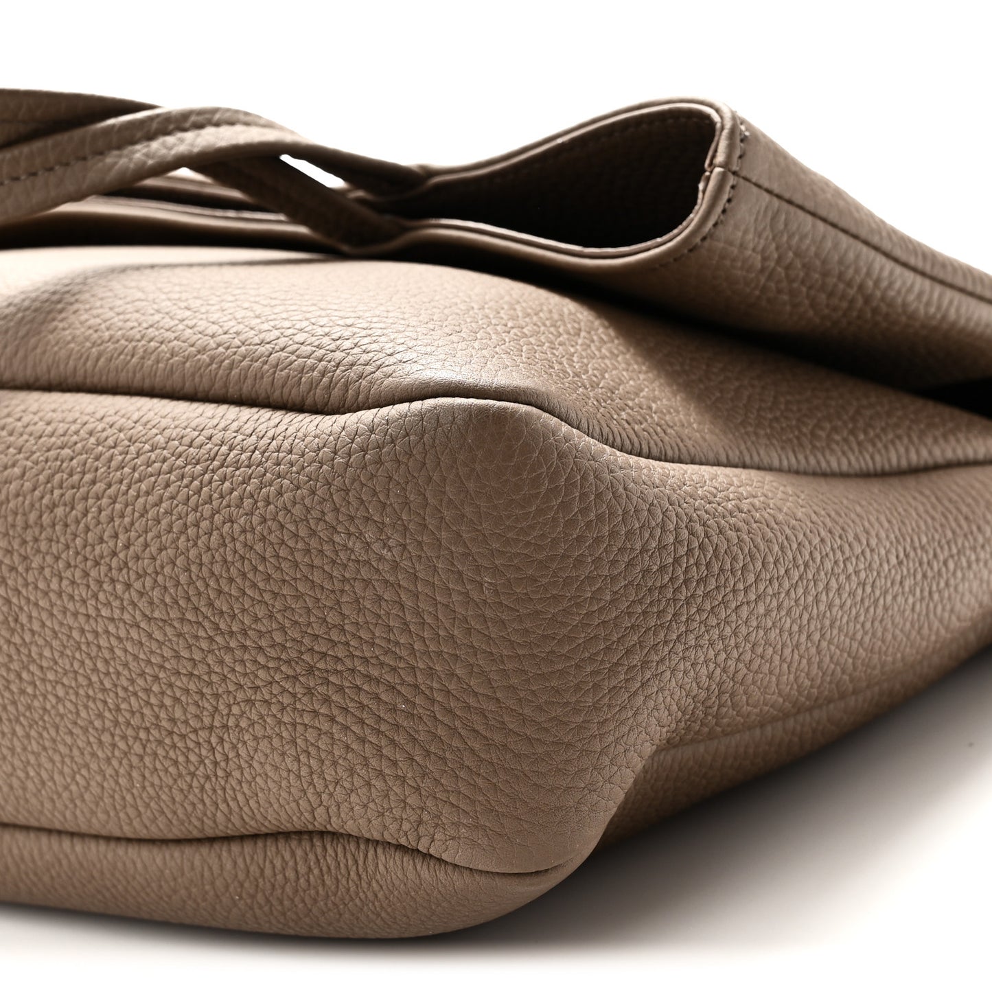 Matte Grained Calfskin Everett Tote Taupe