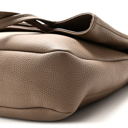 The Row Matte Grained Calfskin Everett Tote Taupe 9 of 9