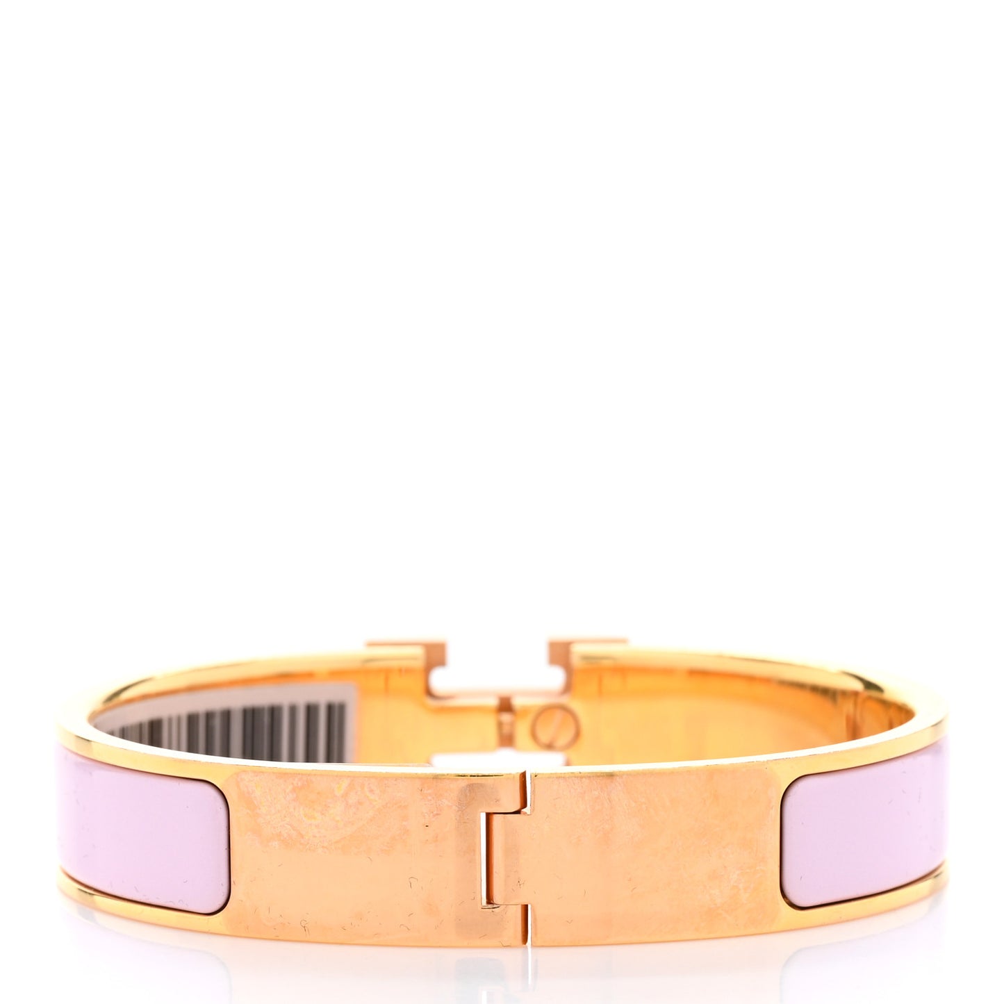 Enamel Narrow Clic Clac H Bracelet PM Rose Dragee
