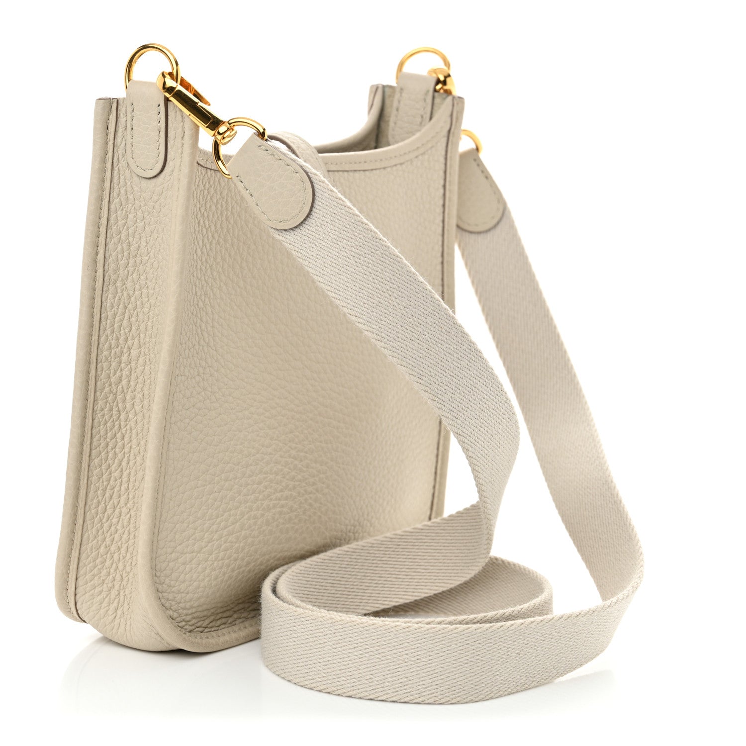 Hermes Taurillon Clemence Amazone Evelyne TPM Nata Craie 3 of 10
