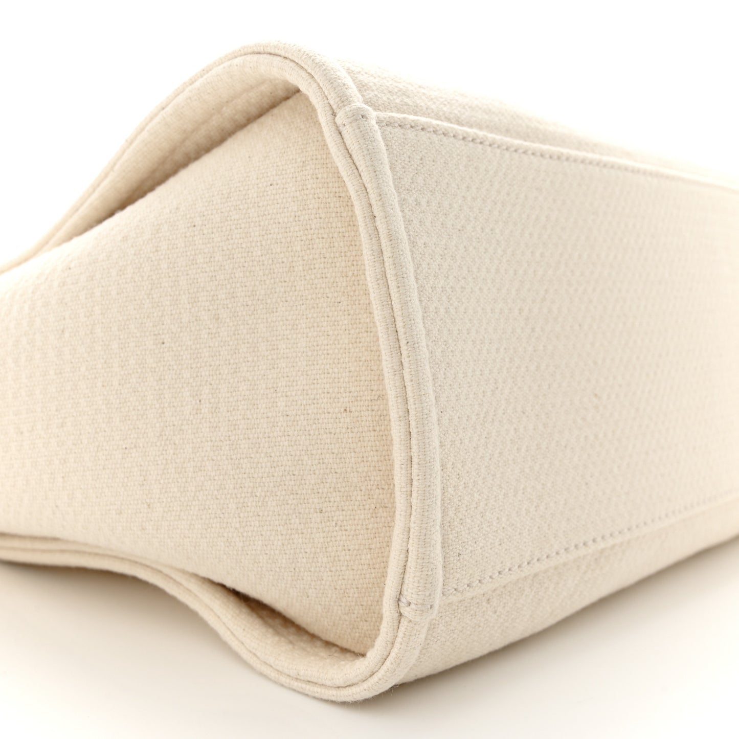 Mixed Fibers Small Deauville Tote White