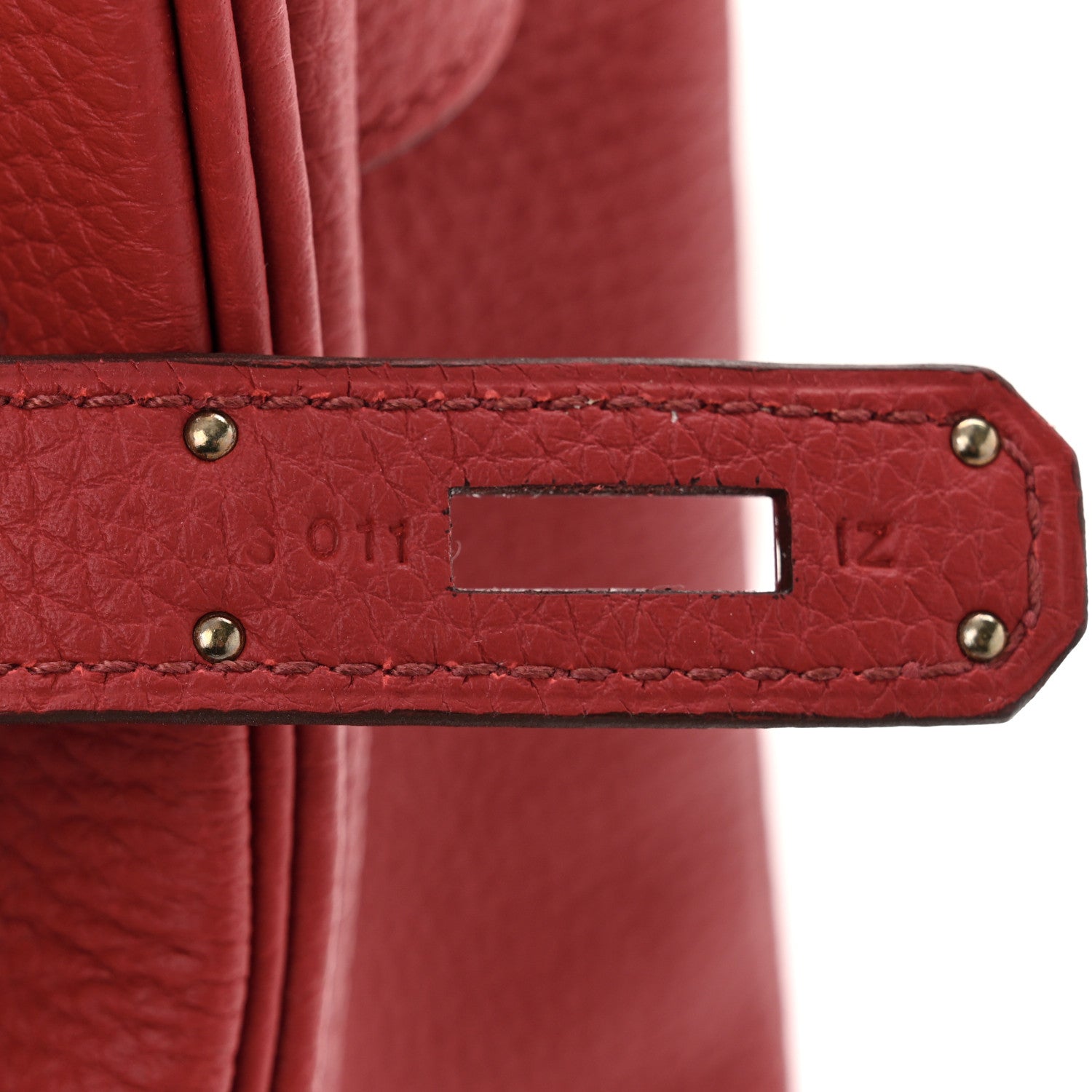 Hermes Togo Horseshoe Birkin 35 Rouge Garance Anemone 7 of 11