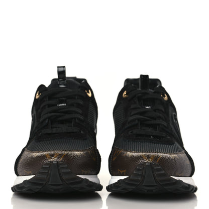 Louis Vuitton Suede Monogram Run Away Sneakers 39.5 Black 2 of 8