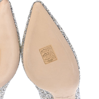 Jimmy Choo Glitter Pointy Toe Romy 85 Pumps 39 Champagne 9 of 11