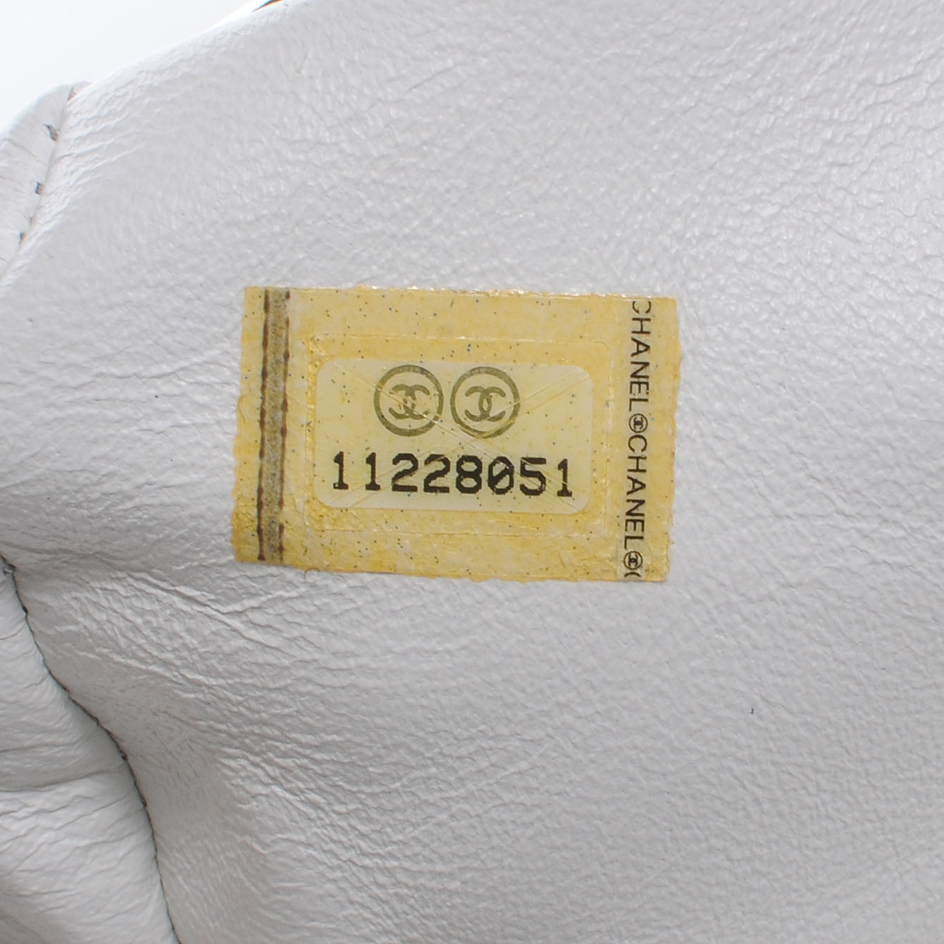 Chanel Lambskin Perforated Timeless Clutch White 7 of 7
