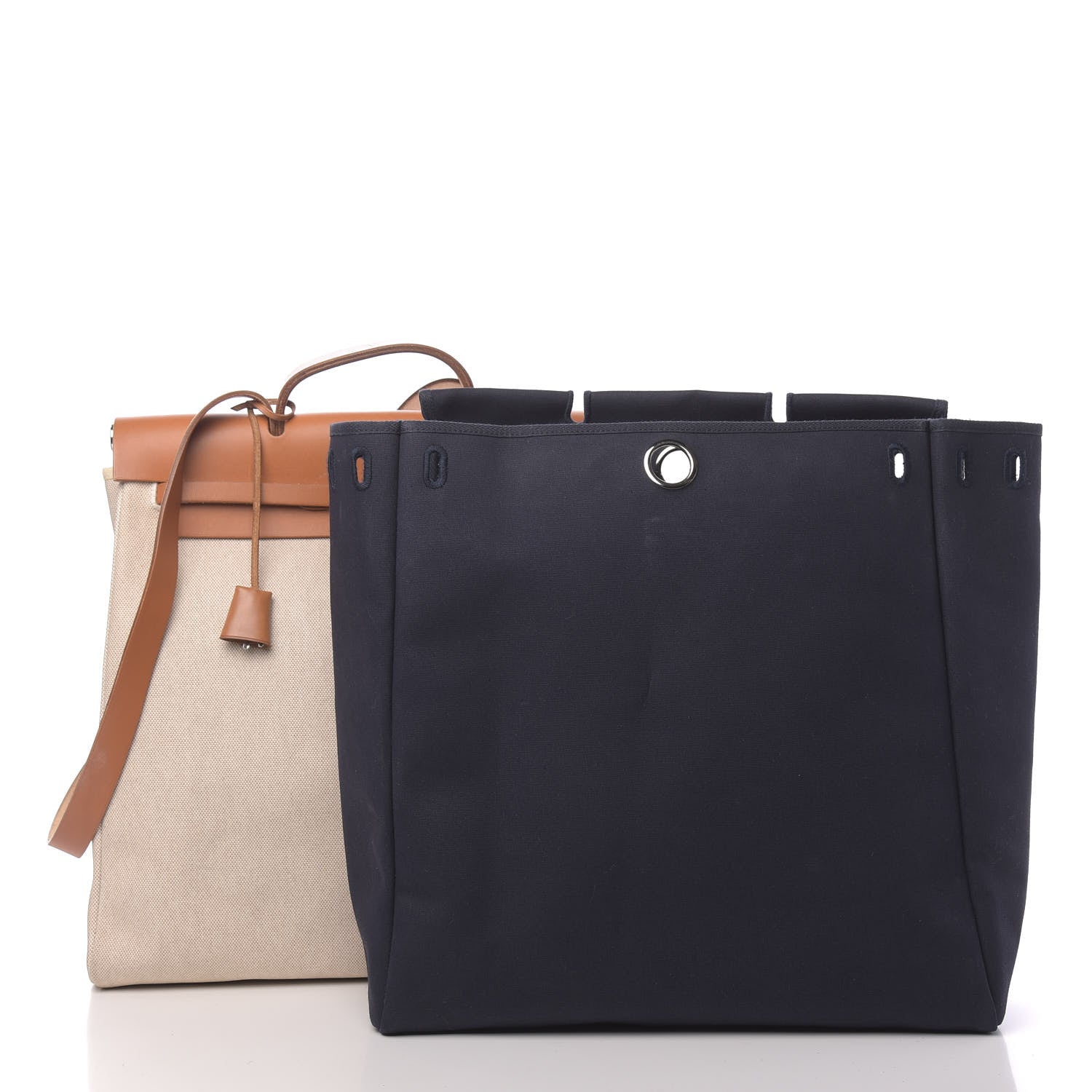 Hermes Toile Vache Calfskin Herbag 40 GM Natural 3 of 15