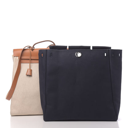 Hermes Toile Vache Calfskin Herbag 40 GM Natural 3 of 15