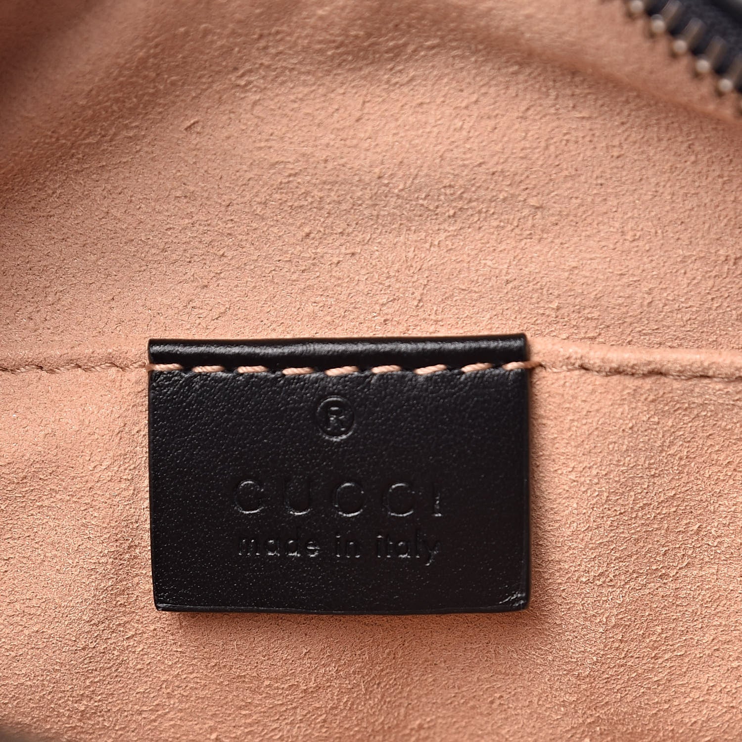 Gucci Calfskin Matelasse Mini GG Marmont Chain Shoulder Bag Black 6 of 9