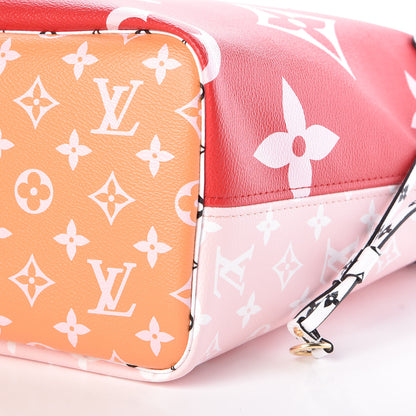 Louis Vuitton Monogram Giant Neverfull MM Rouge 10 of 11