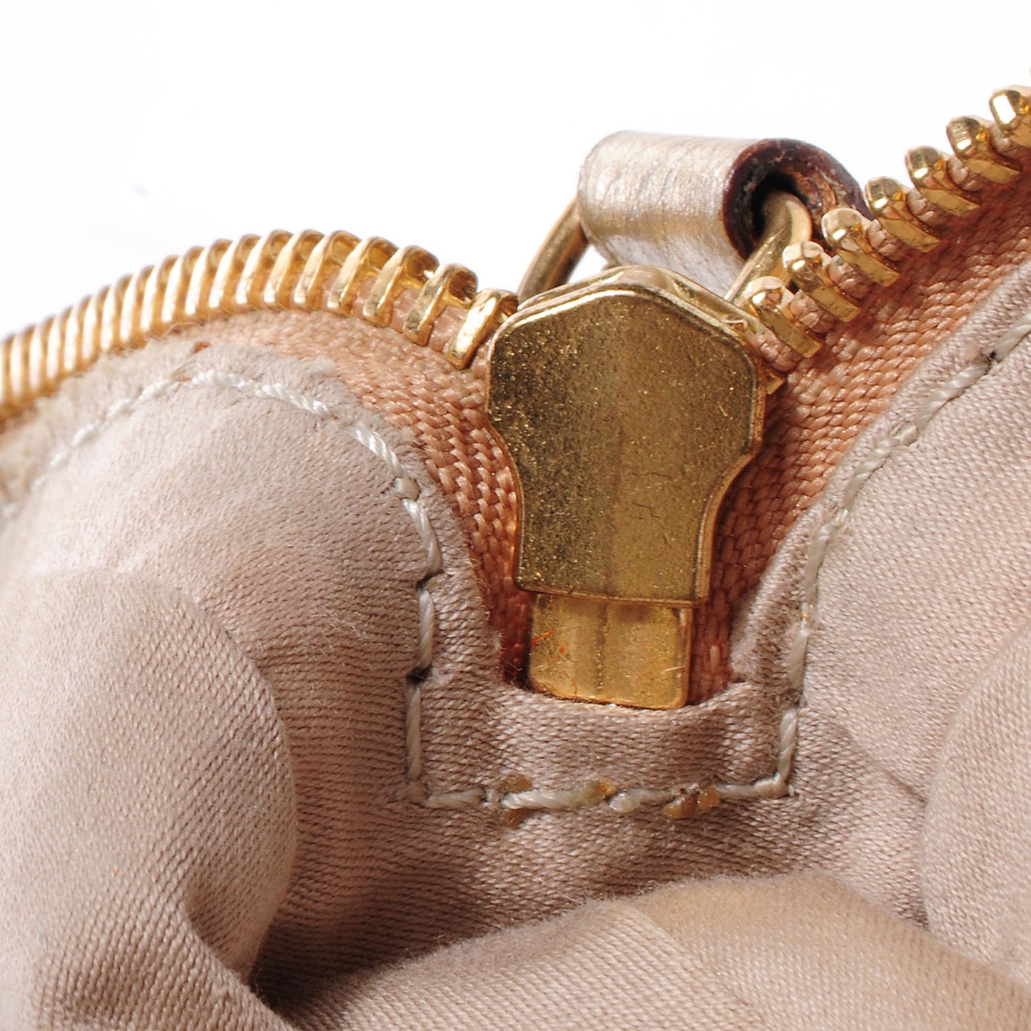 Metallic Calfskin Lizard Embossed Large Nightingale Gold